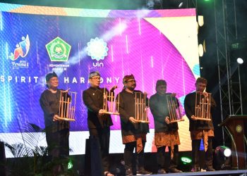 Jaga Sportifitas Jadi Pesan Menag Pada Grand Opening PESONA I PTKN 2022 di UIN Bandung